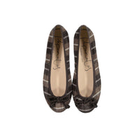 Papanatas Brown Plaid Ballet Flat