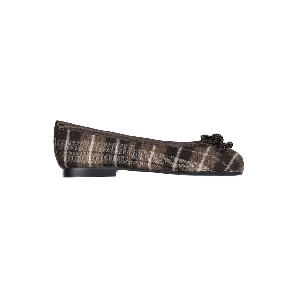 Papanatas Brown Plaid Ballet Flat