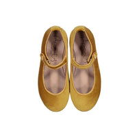 Papanatas Dijon Velvet Button Mary Jane