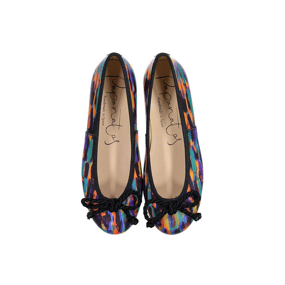 Papanatas Watercolor Leather Ballet Flat