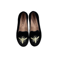 Papanatas Black Velvet Smoking Slipper