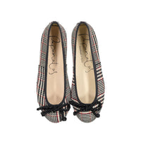 Papanatas Black Plaid Ballet Flat