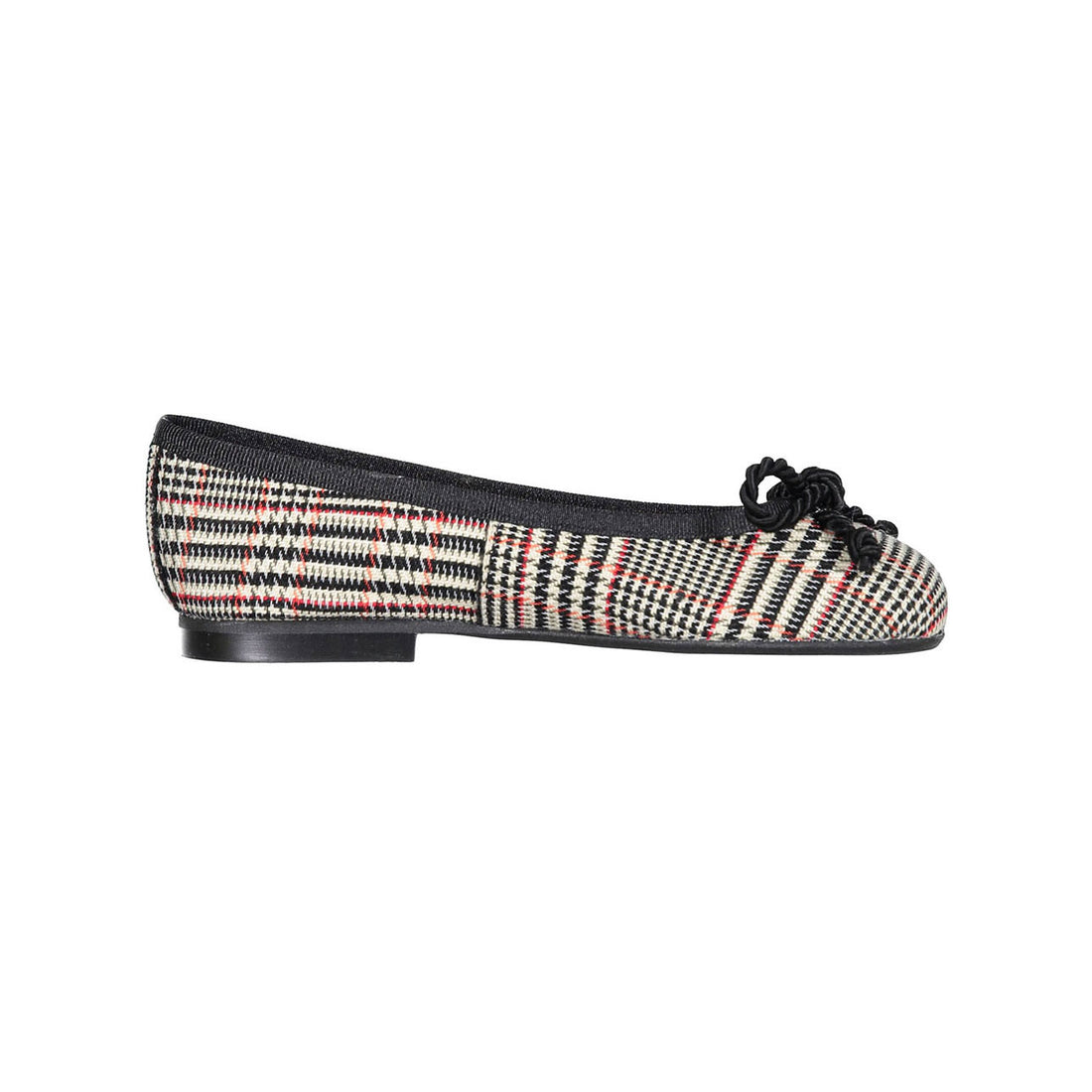 Papanatas Black Plaid Ballet Flat