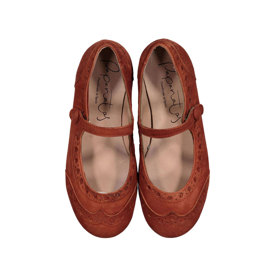 Papanatas Autumn Suede Wingtip Mary Janes