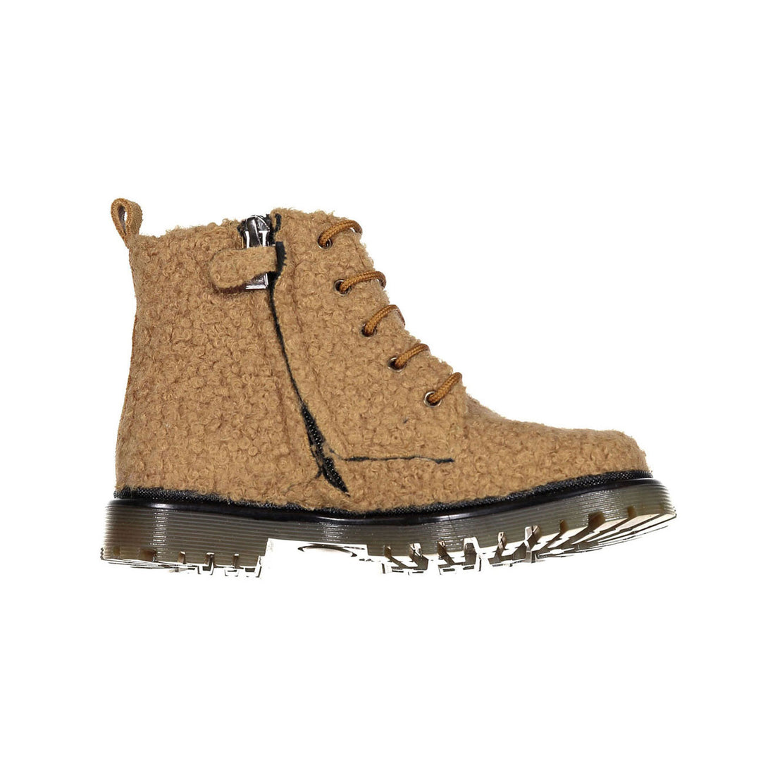 Papanatas Camel Fuzzy Mohair Booties