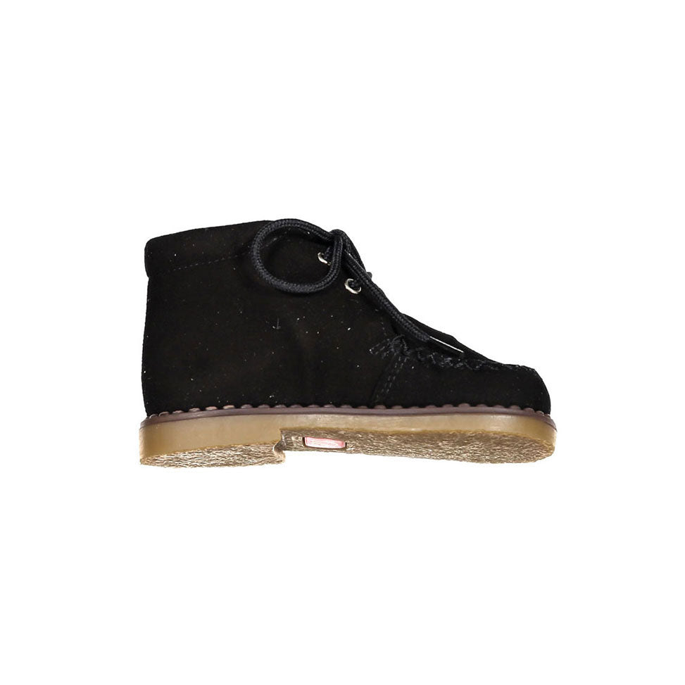 Papanatas Black Suede Moc Baby Bootie