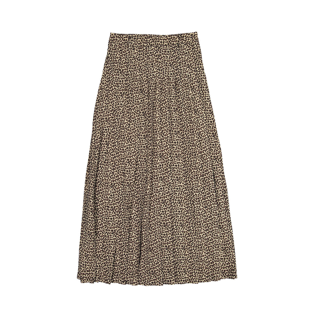 Ava and Lu Leopard Pleated Maxi Skirt