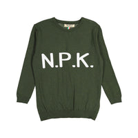 Nupkeet Green Aurelio Knitted Pullover