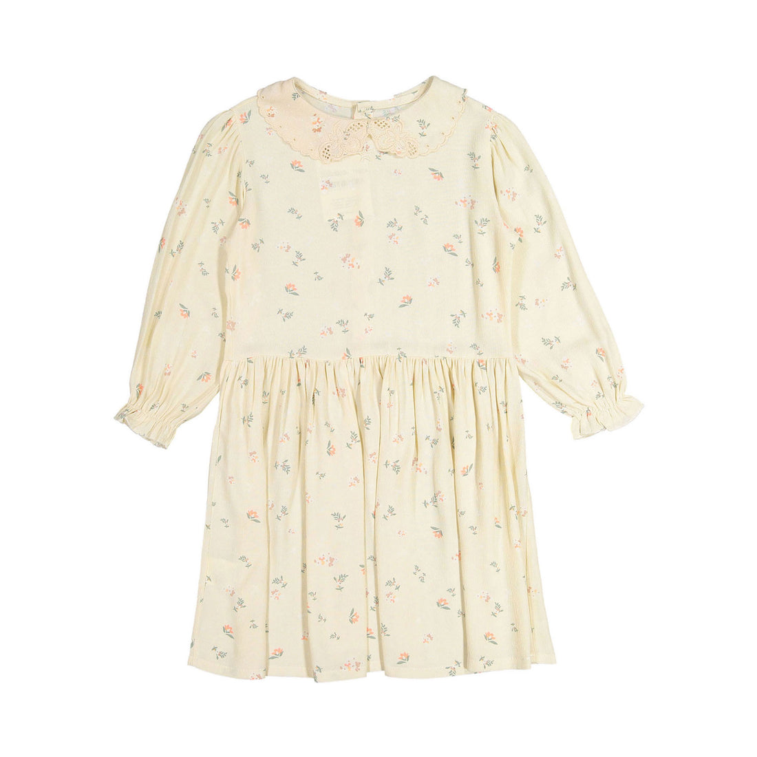 Tocoto Vintage Cream Mini Flowers Print Dress