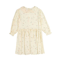 Tocoto Vintage Cream Mini Flowers Print Dress