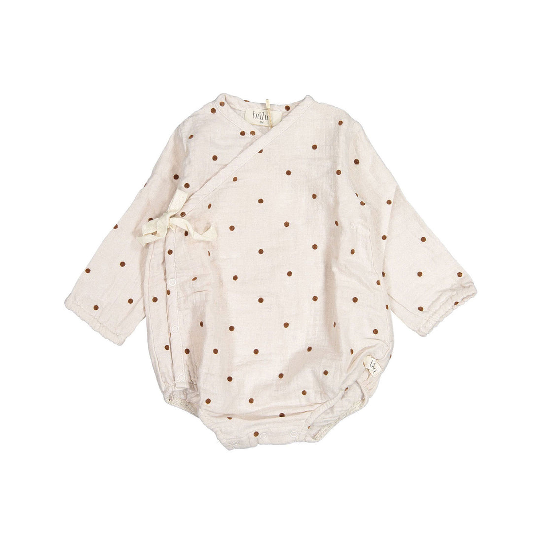 Buho Sand NB Polka Dots Cross Romper