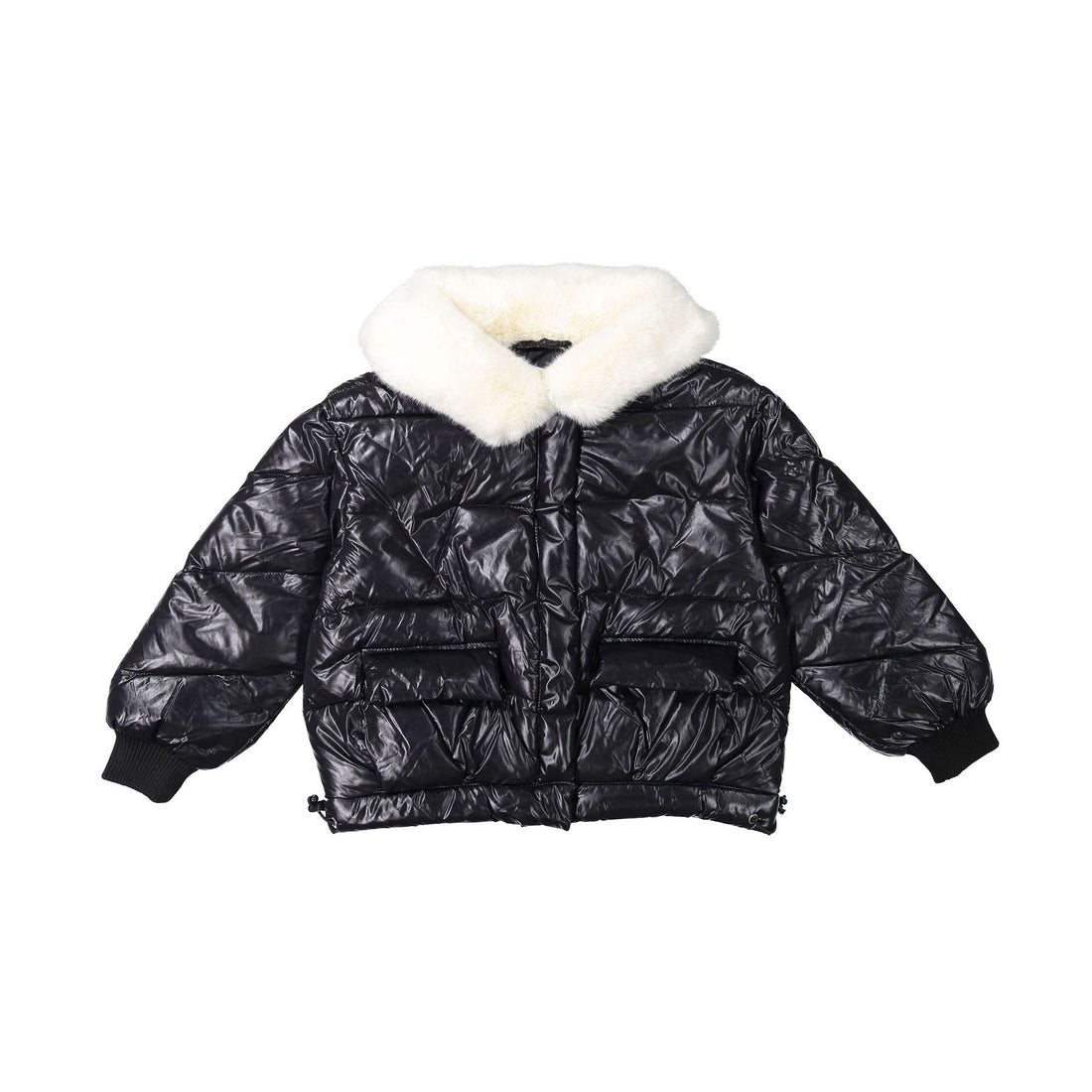 Vierra Rose Black Soho Fur Collar Jacket