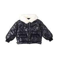 Vierra Rose Black Soho Fur Collar Jacket