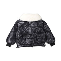 Vierra Rose Black Soho Fur Collar Jacket