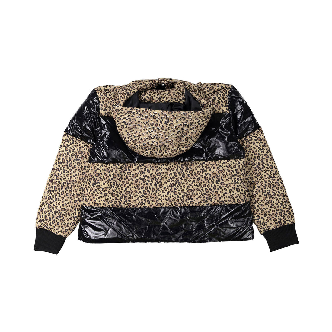Vierra Rose Shiny Black & Leopard Vida Fun Jacket