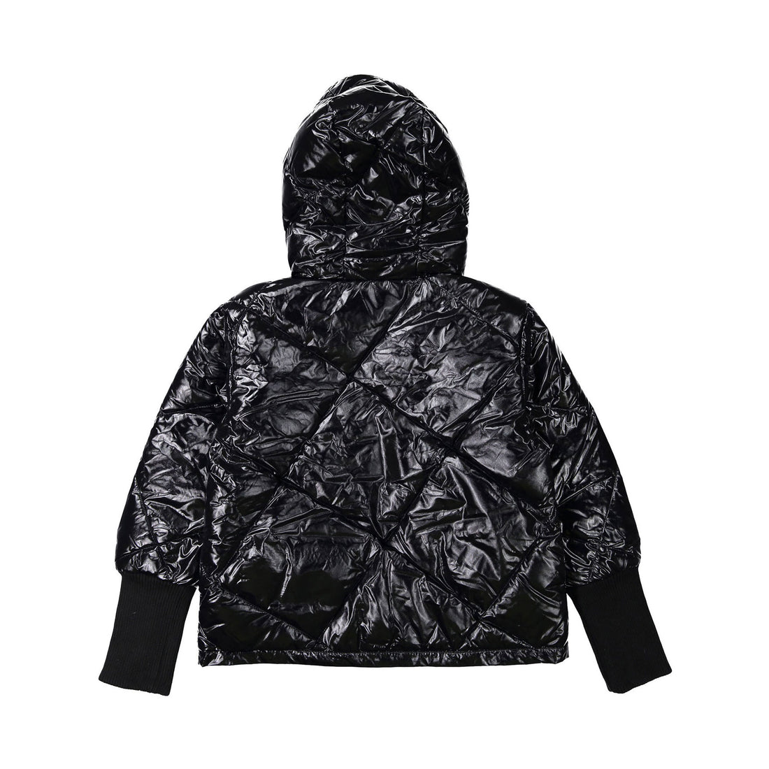 Vierra Rose Shiny Black Killer Quilted Jacket