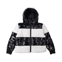 Vierra Rose Shiny Black & Snow Leopard Vida Fun Jacket