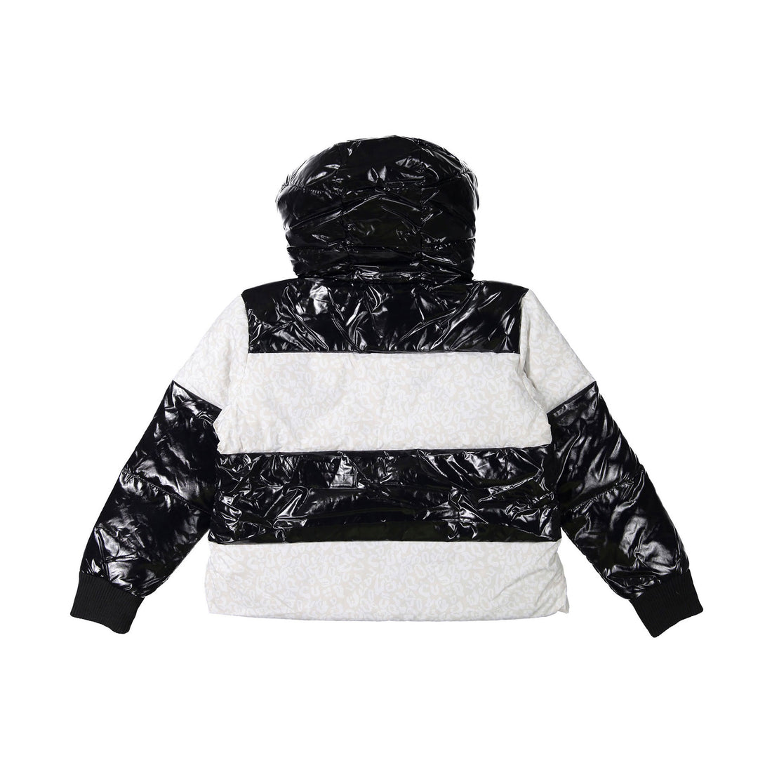 Vierra Rose Shiny Black & Snow Leopard Vida Fun Jacket