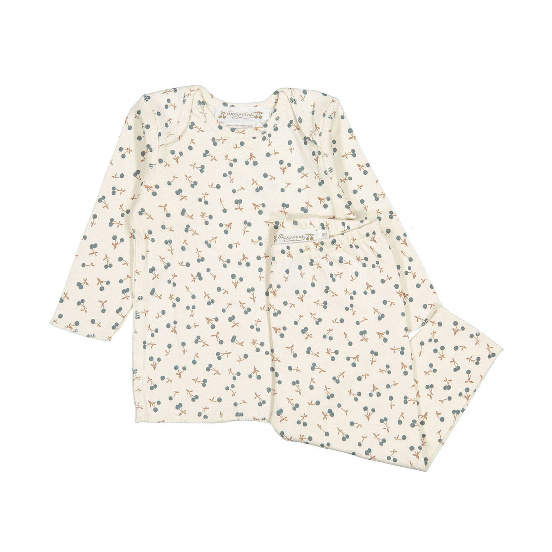 Bonpoint Ecru Print Baby Timi Legging Set