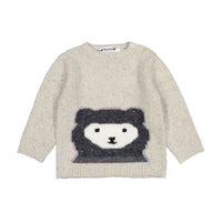 Bonpoint Light Grey Bear Blumaro Baby Pullover