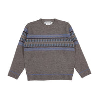 Bonpoint Brown Jacquard Bicente Pullover
