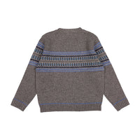 Bonpoint Brown Jacquard Bicente Pullover