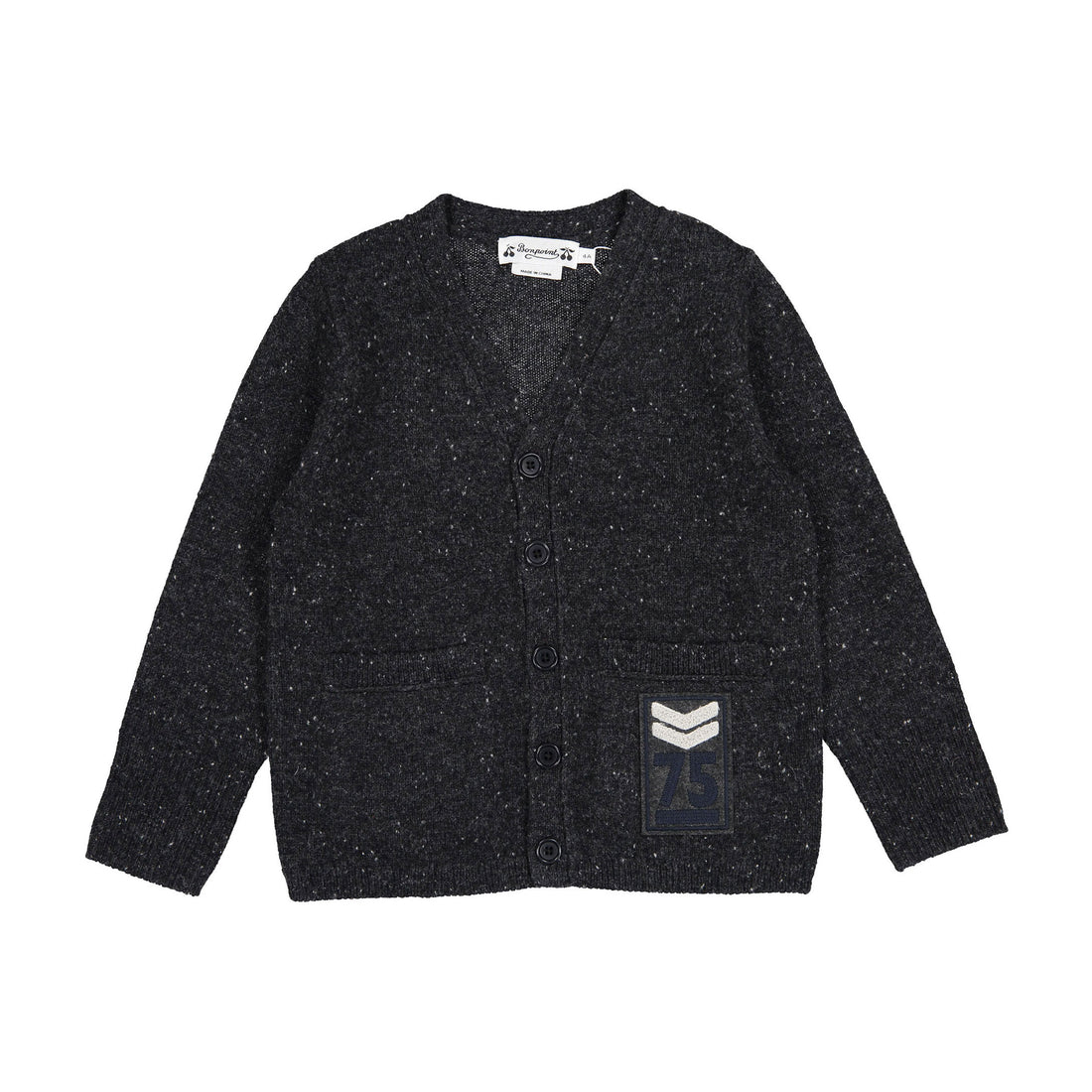 Bonpoint Grey Speckled Tilian Cardigan