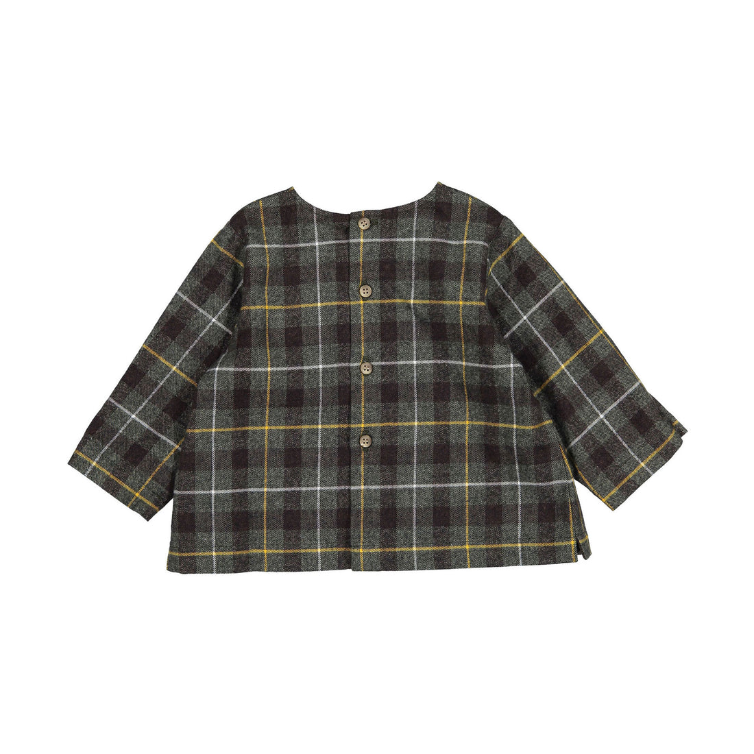 Bonpoint Khaki Plaid Baby Gauguin Tunic