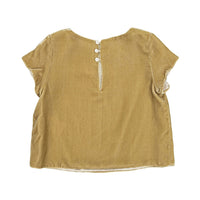 Bonpoint Beige Velvet Blouse