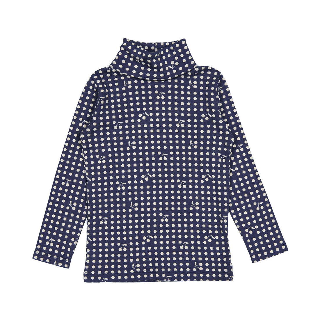 Bonpoint Marine Cherry Dot Turtleneck