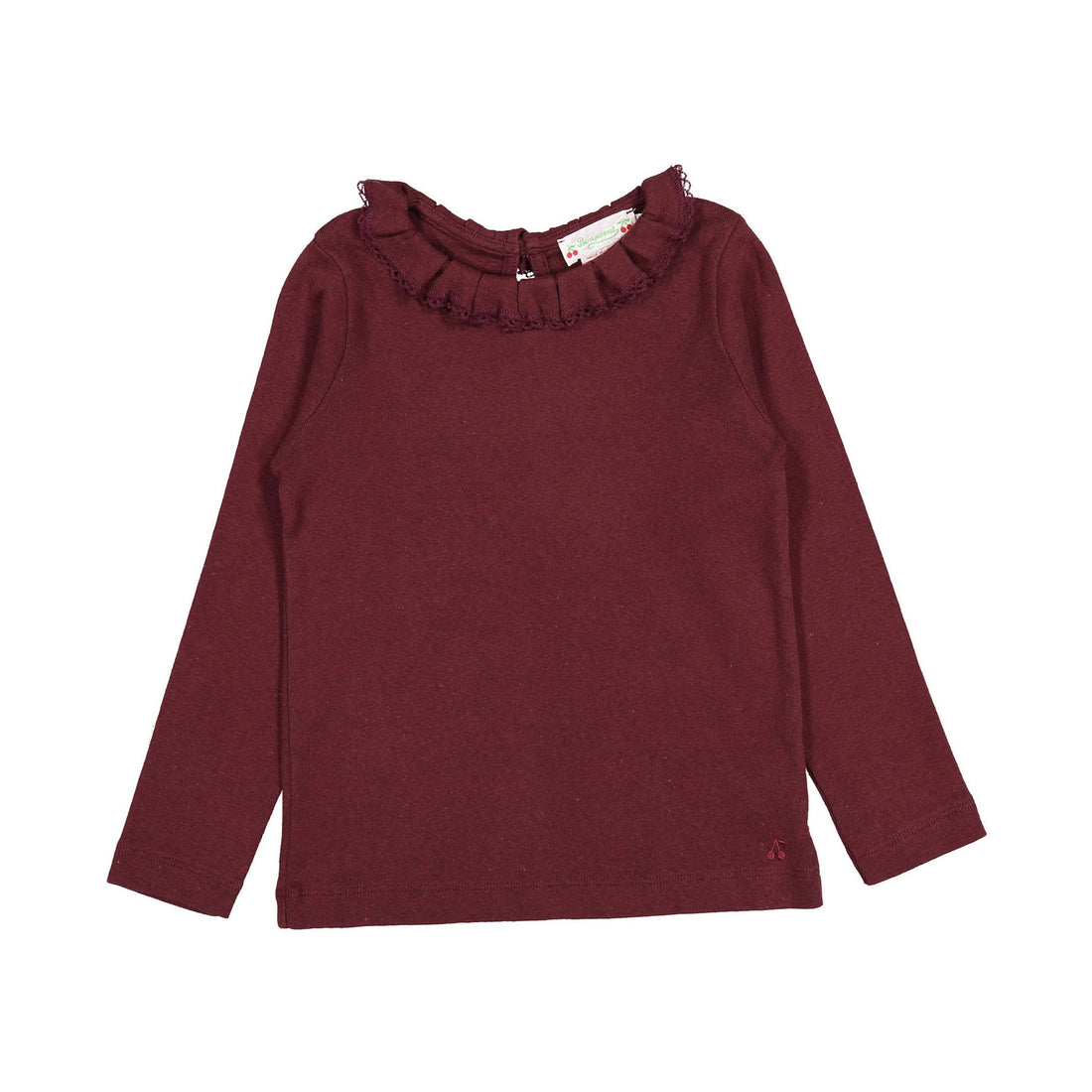 Bonpoint Bordeaux Bess Collared Tee
