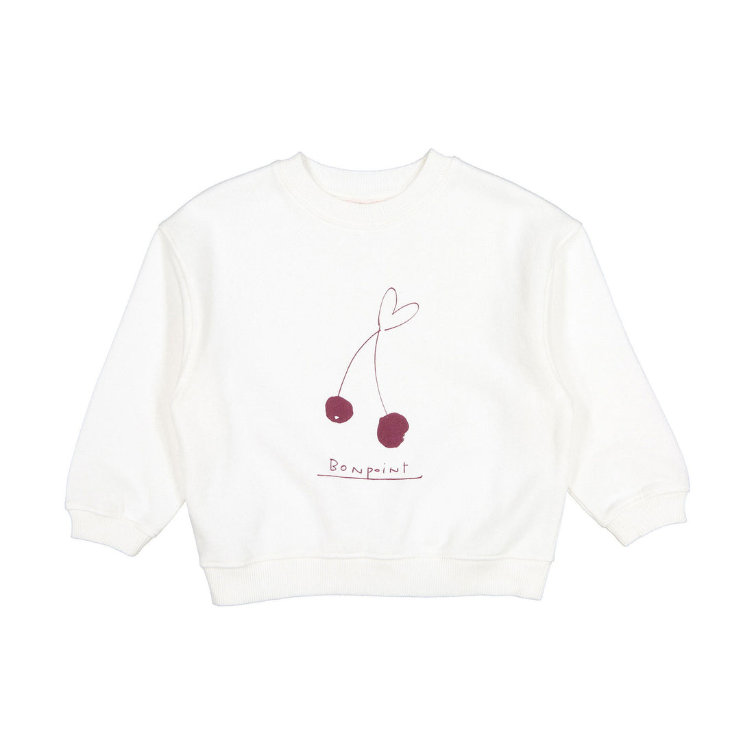 Bonpoint Milk Cherry Heart Sweatshirt