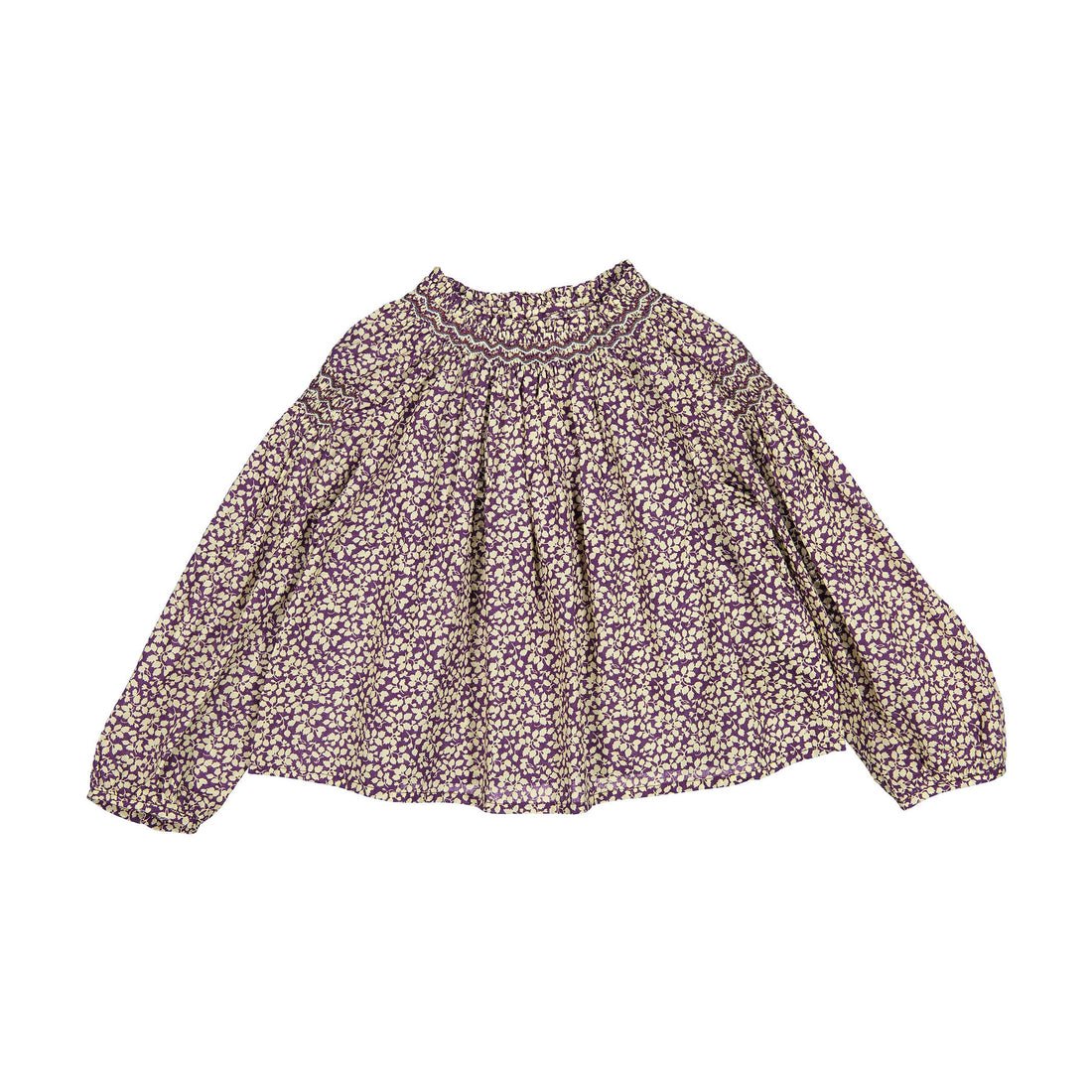 Bonpoint Plum Flower Print Blandine Blouse