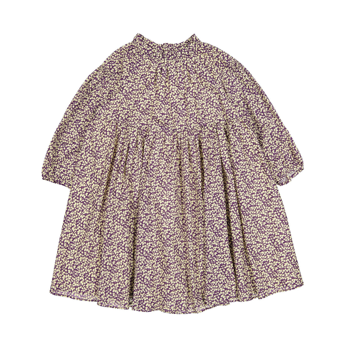 Bonpoint Plum Flower Print Bluebell Dress
