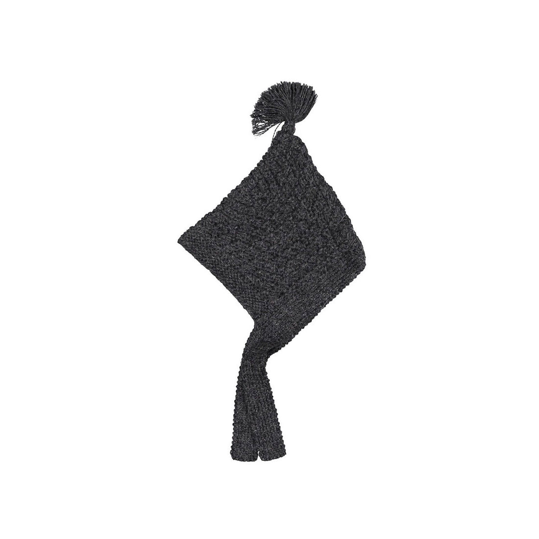 Bonpoint Grey Thick Knit Bonnet