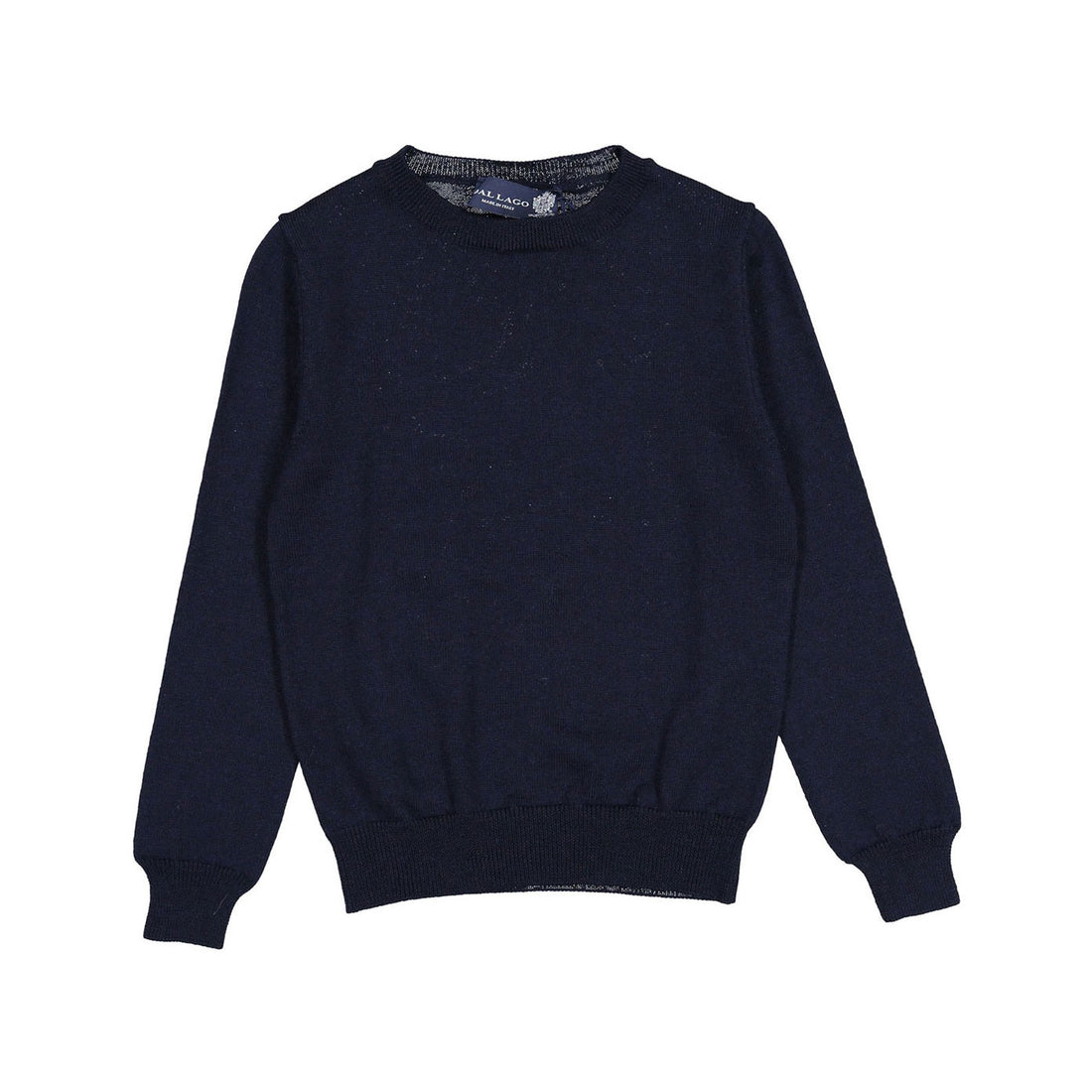 Dal Lago Navy Basic Crewneck Sweater