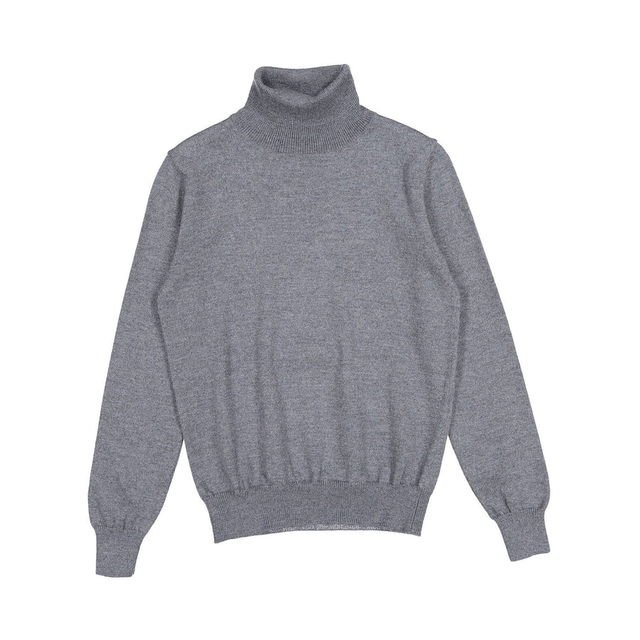 Dal Lago Dark Grey Turtleneck Sweater