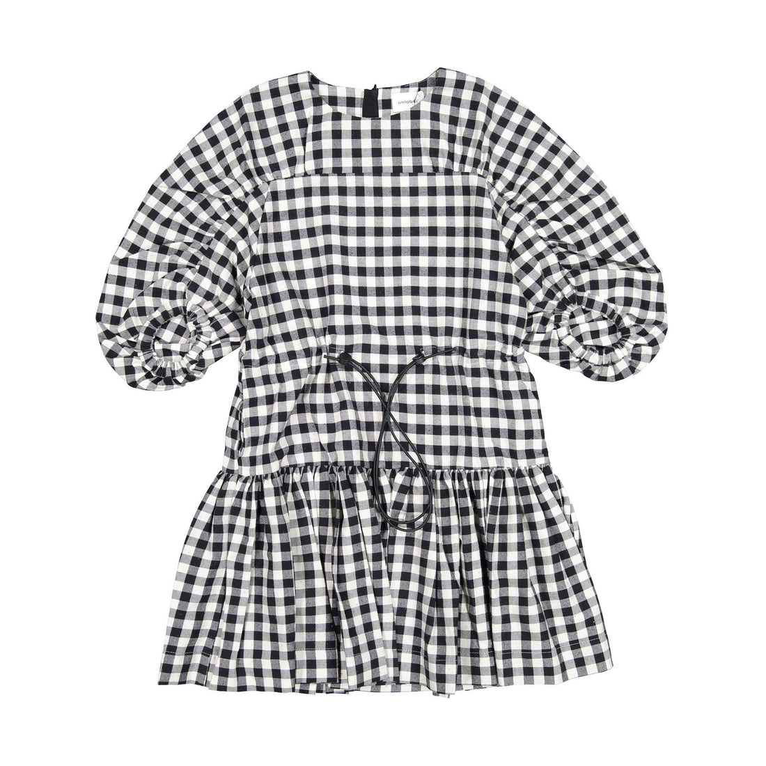 Unlabel Black/Milk Check Cloud Dress