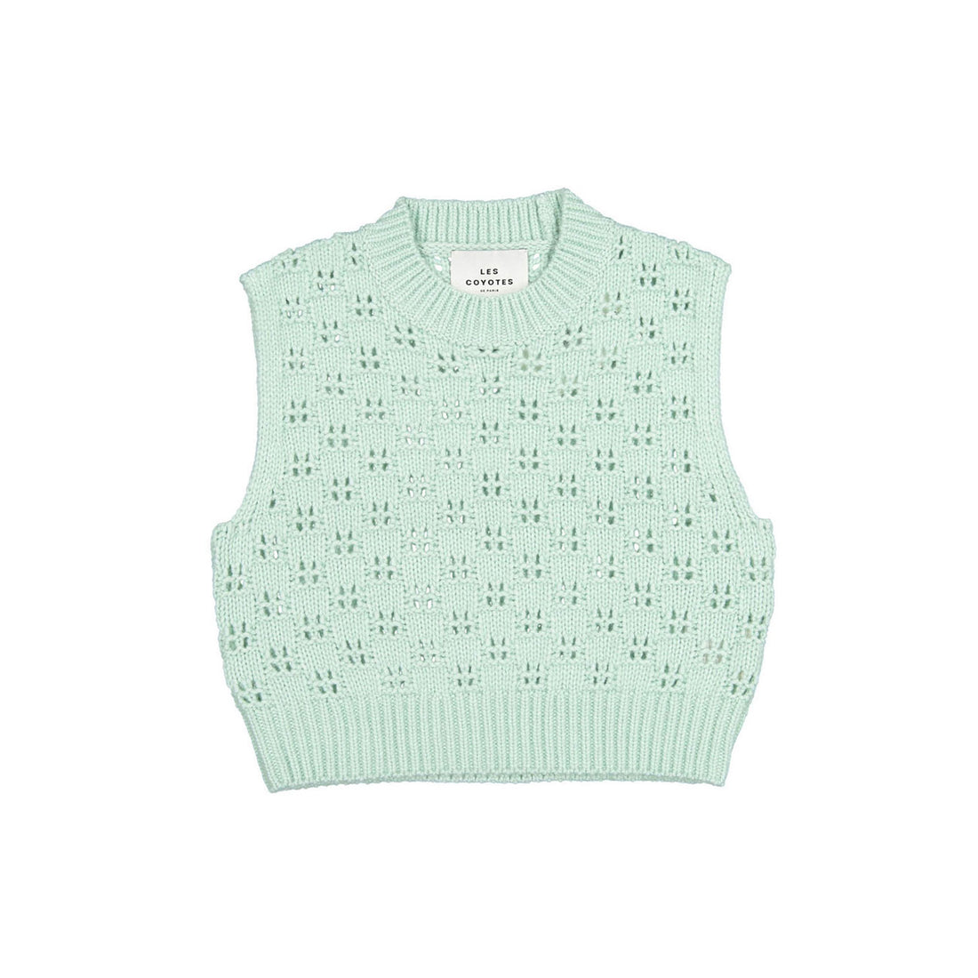 Les Coyotes de Paris Mint Kiki Sleeveless Knit Vest