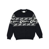 Les Coyotes de Paris Black Kerolyn Knit Sweater With Graphic Logo
