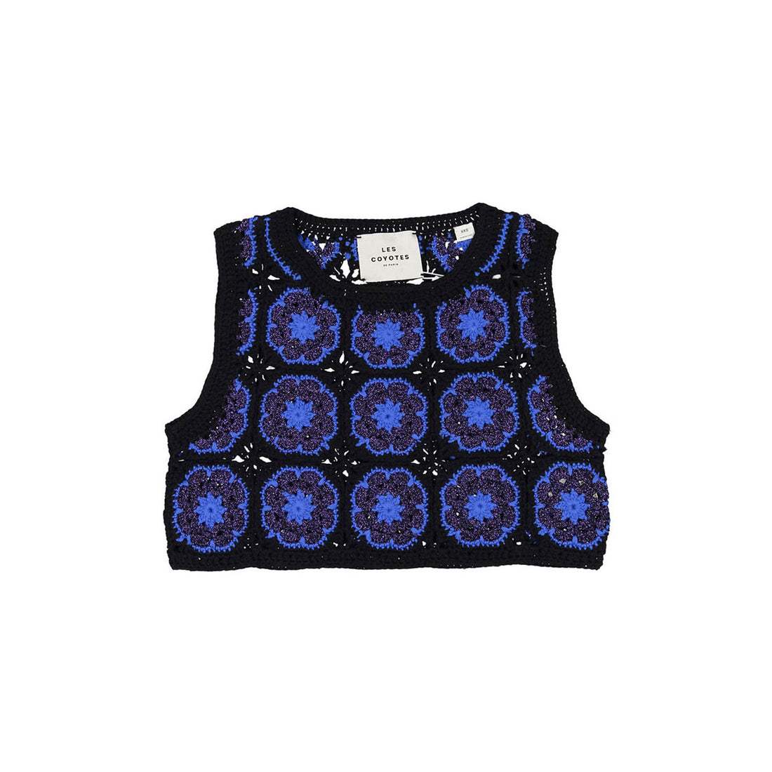 Les Coyotes de Paris Kim Flower Crochet Vest