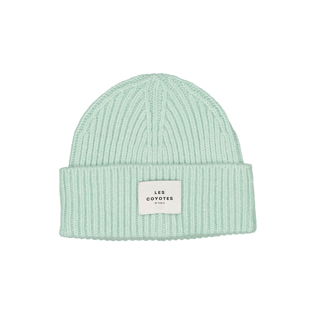 Les Coyotes de Paris Mint Heleen Knit Hat With Logo Patch