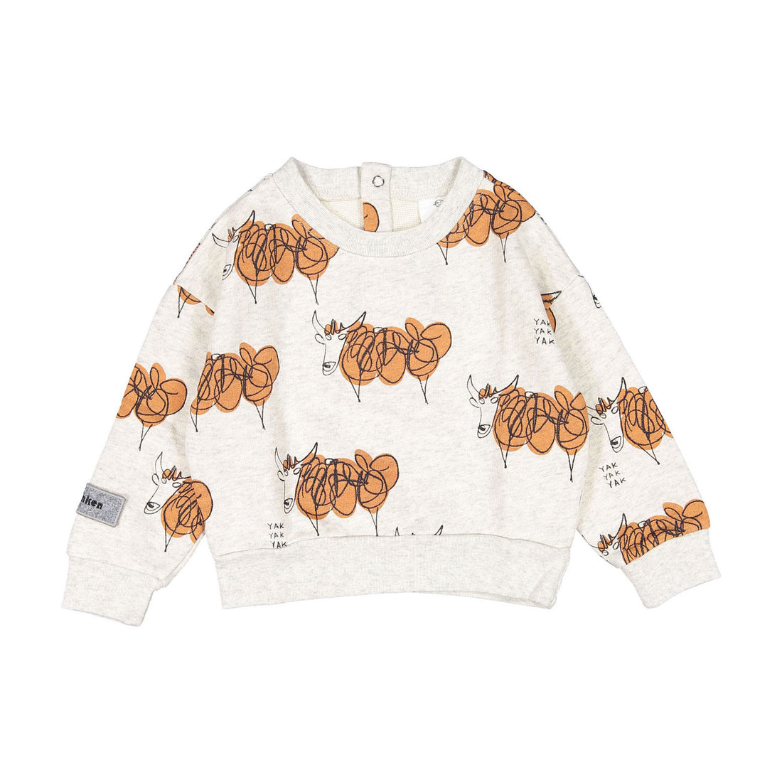 WYNKEN Baby Yak Yak Yak Sweat - Tan /Lght Melange