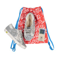 Golden Goose Ice/White Super Star Glitter Sneakers