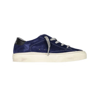 Golden Goose Dark Blue/Silver/Black May Suede Sneakers