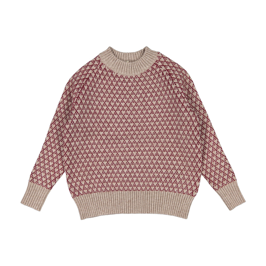 Noma Brick Raglan Jacquard Sweater