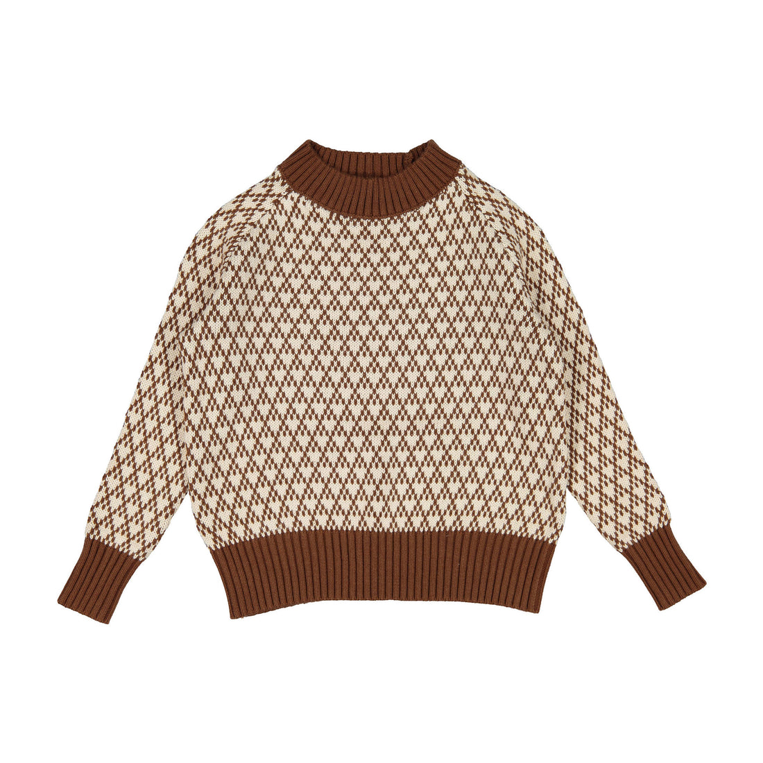 Noma Camel Raglan Jacquard Sweater