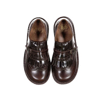 Pepe Chocolate Fringe Buckle Loafer