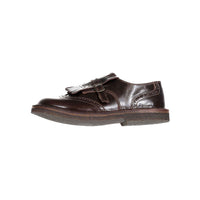 Pepe Chocolate Fringe Buckle Loafer
