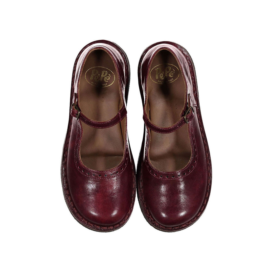Pepe Bordeaux Old School Mary Janes